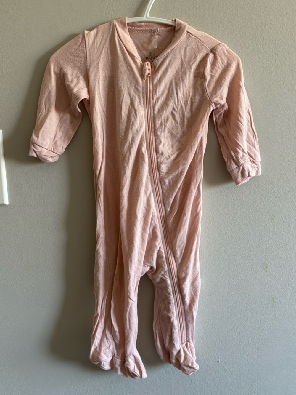 Milkberry pink blush footie
